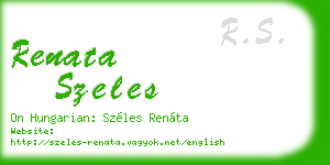 renata szeles business card