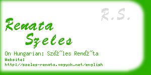 renata szeles business card